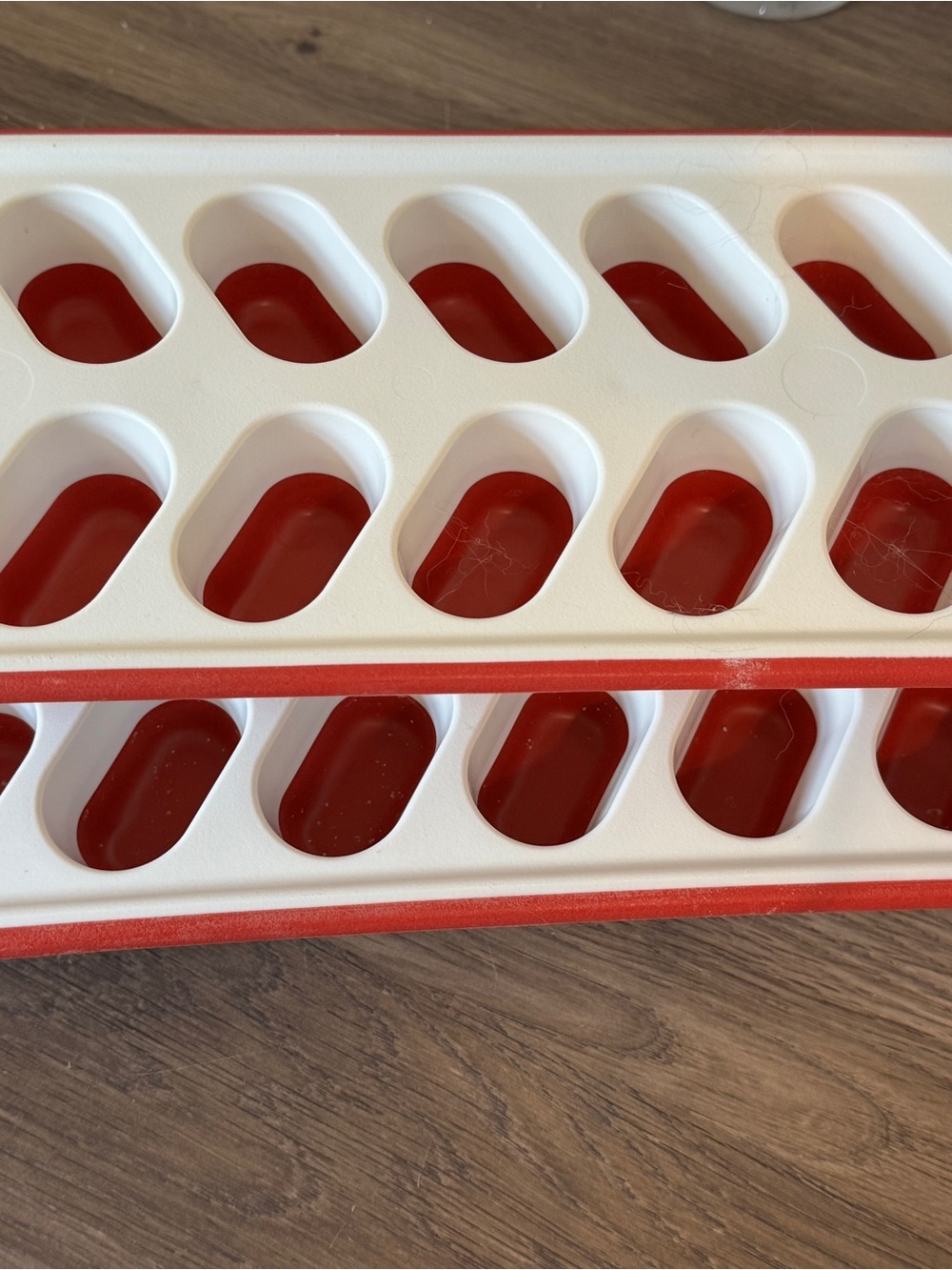 Set of Six Silicon Items, Including 2 Ice Cube & 4 Soup Freezer Containers.